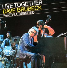 Dave Brubeck Quartet, Live, featuring Paul Desmond   - Blue Vox - LP cover 